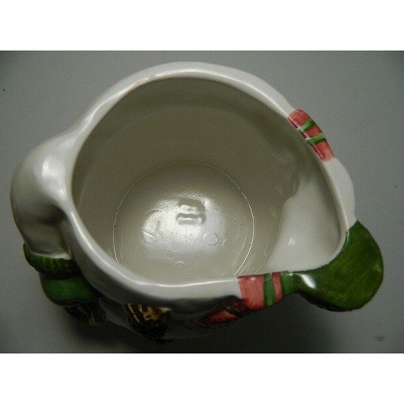 Vintage Bico Christmas Cookie Jar Snowwoman with Ginger Bread Men Cookies 10.5" - Picture 6 of 16